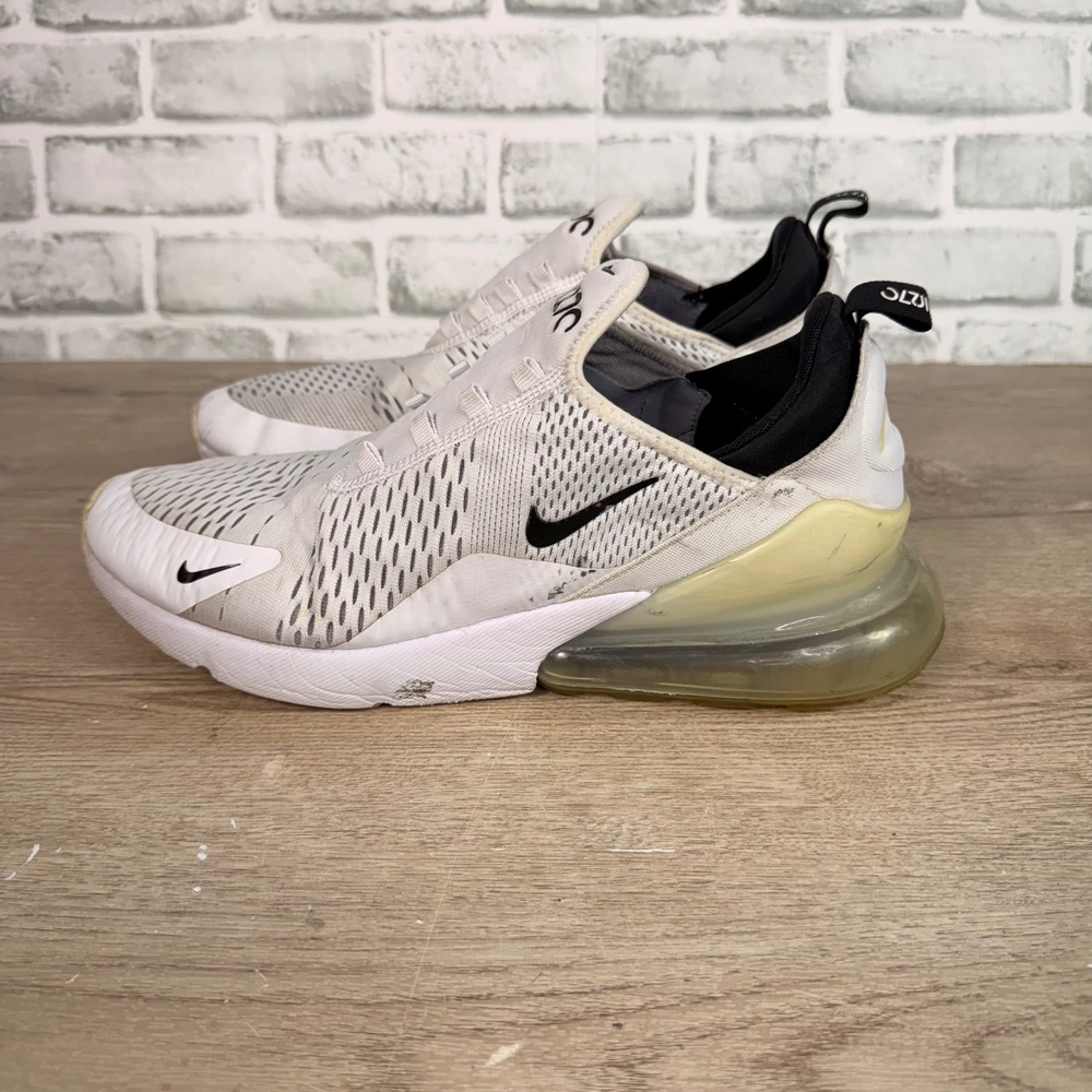 Nike Air Max 270 Running Shoes White Black Mens 12